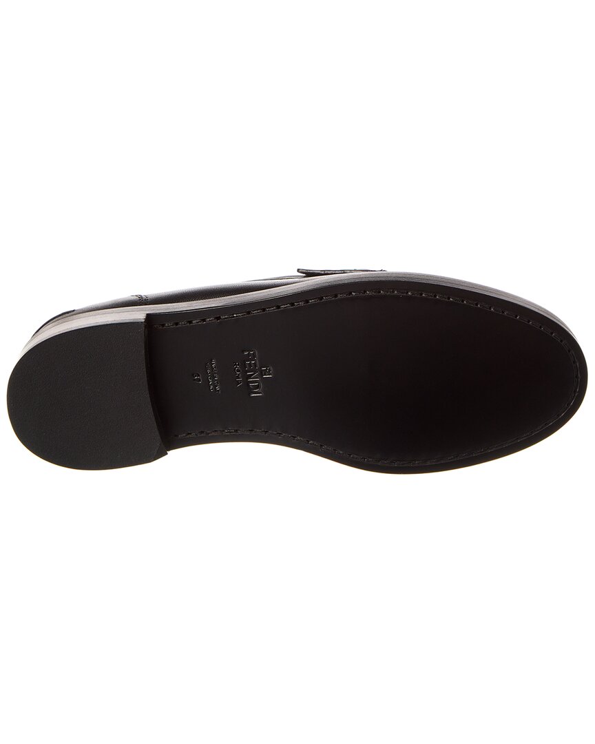 Fendi Baguette Leather Loafer