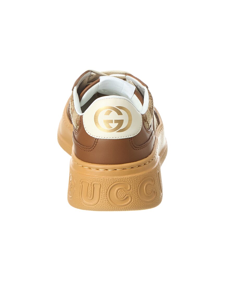 Gucci Gg Canvas & Leather Sneaker