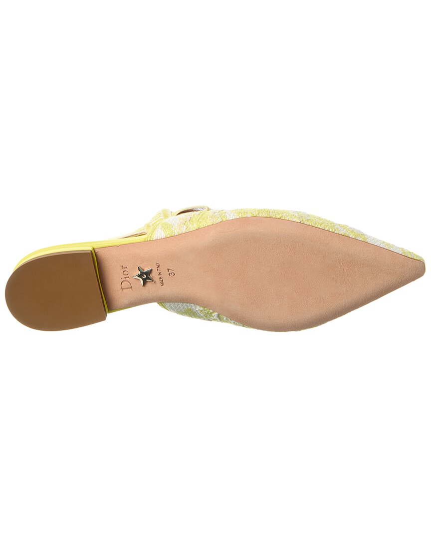 Dior J'adior Canvas & Leather Slingback Flat