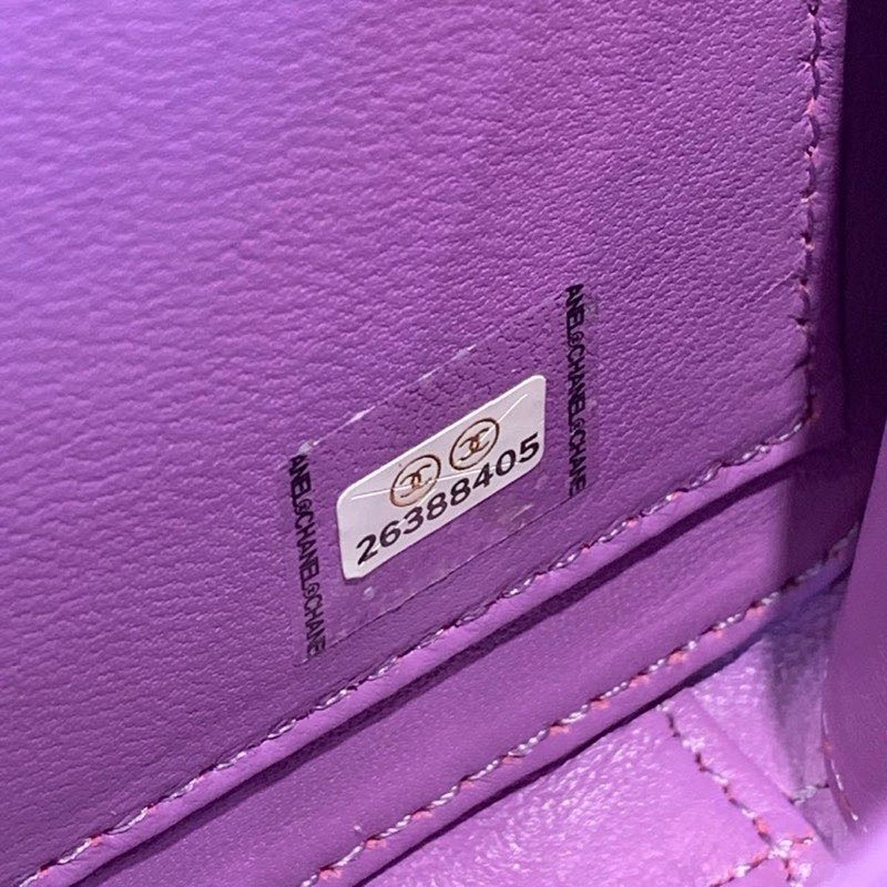 CHL Top QualityTop Qualityligree Vanity Case Bag 18cm Gold Toned Hardware Caviar Leather Spring/Summer Act 1 Collection, Purple