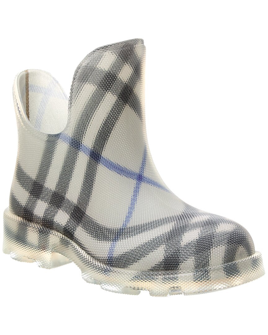 Burberry Marsh   Check Rubber Rain Boot