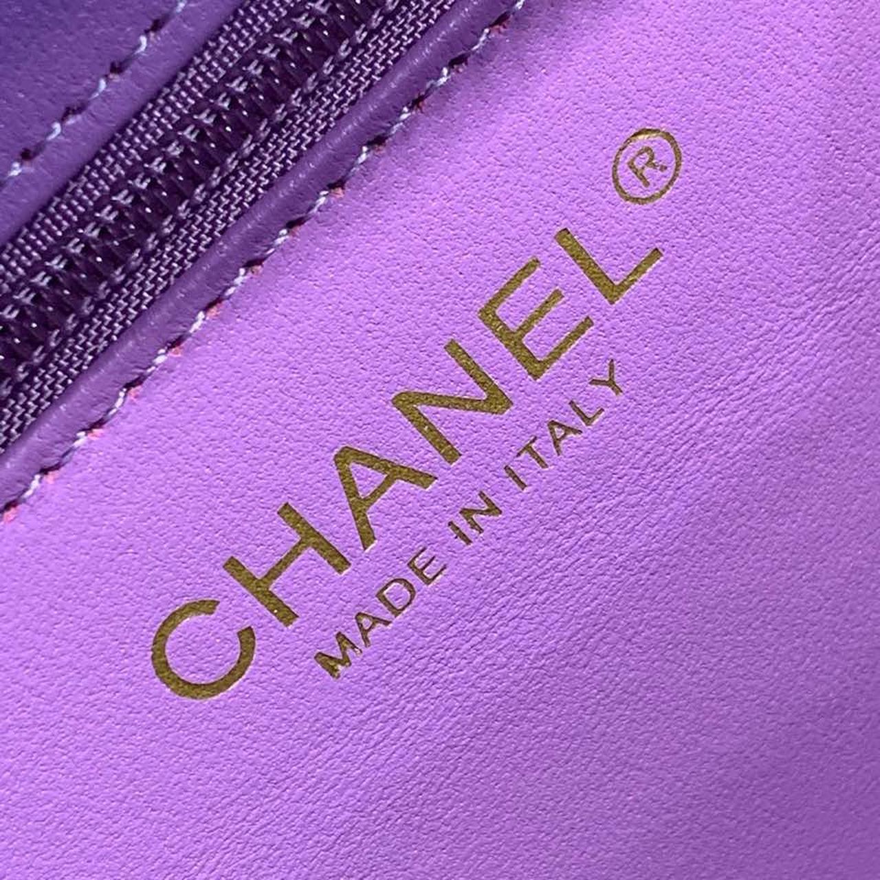 CHL Top QualityTop Qualityligree Vanity Case Bag 20cm Gold Toned Hardware Caviar Leather Spring/Summer Act 1 Collection, Purple