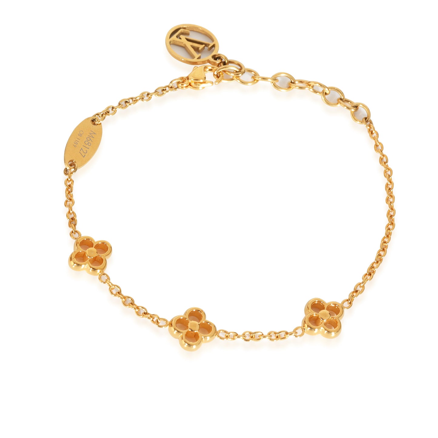 Louis Vuitton  Flower Station Gold Tone Bracelet