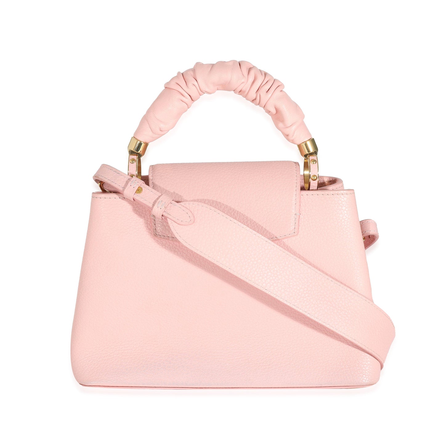 Louis Vuitton  Bubble Gum Pink Taurillon Scrunchie Capucines BB