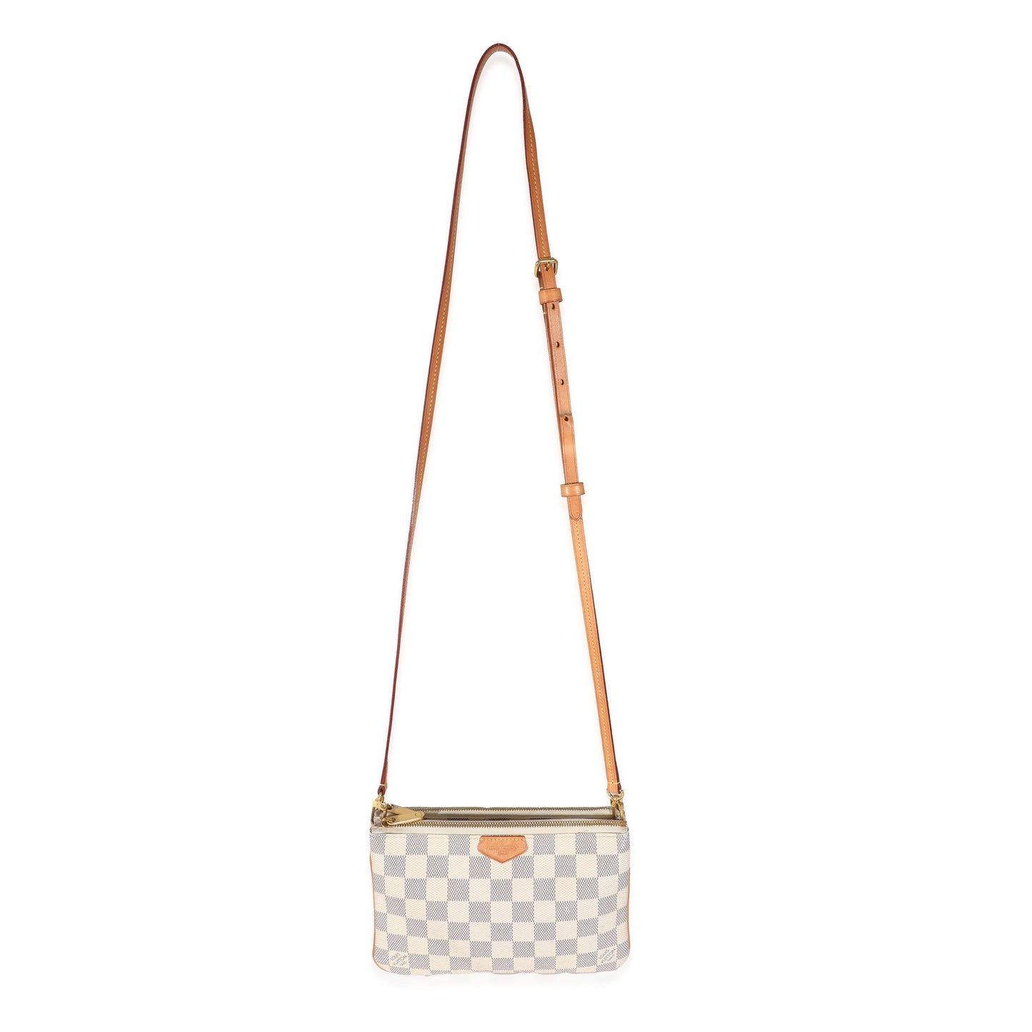 Louis Vuitton  Damier Azur Canvas Double Zip Pochette