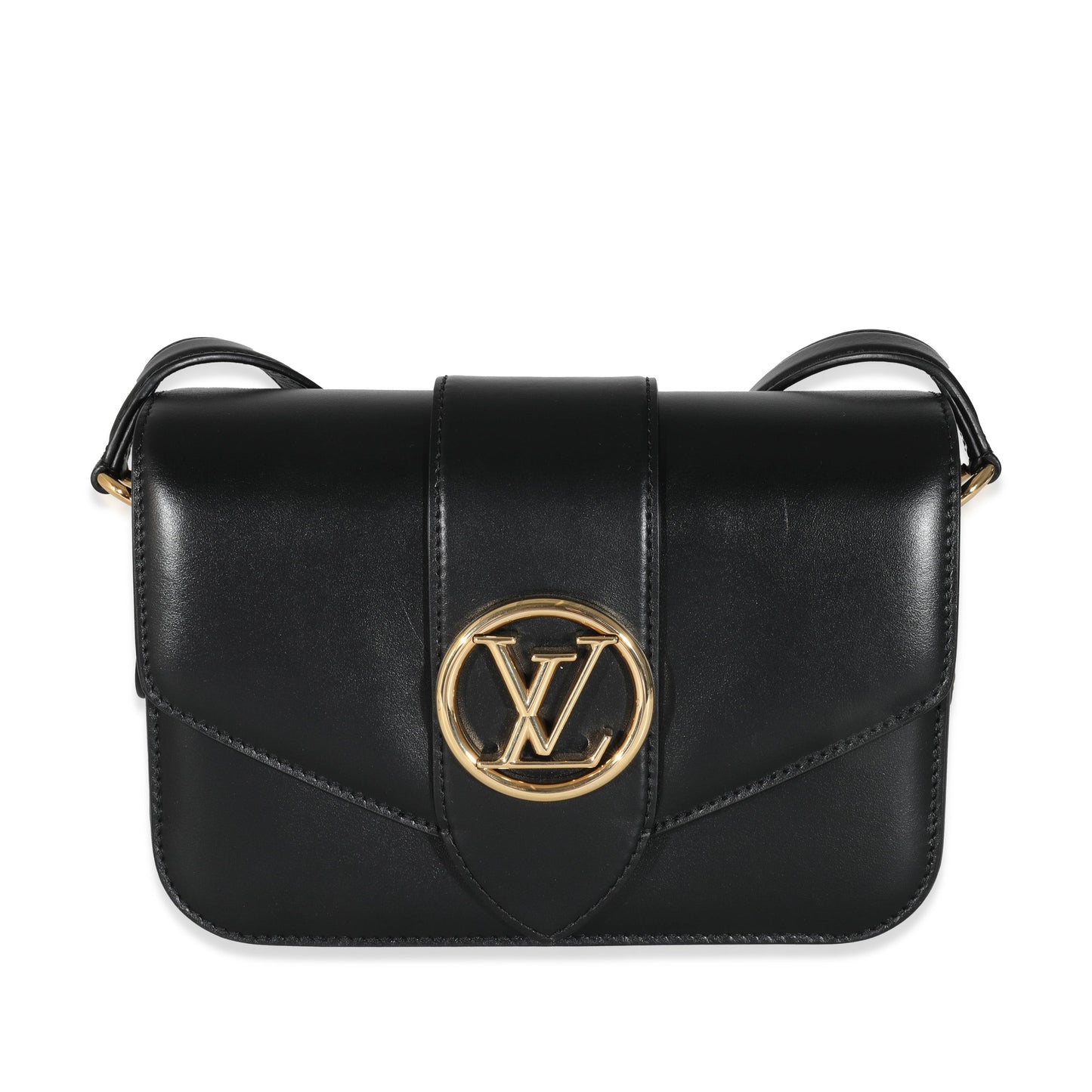 Louis Vuitton  Black Smooth CalfskinPont 9 MM