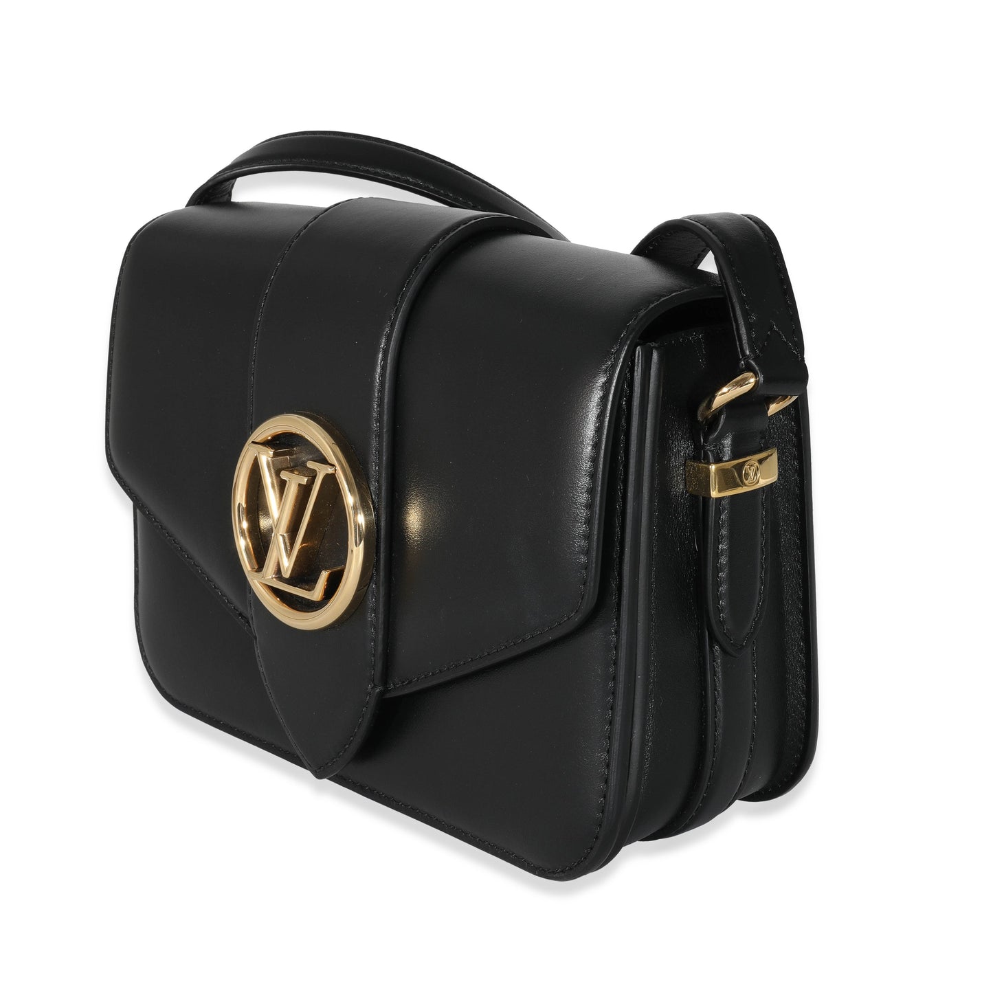 Louis Vuitton  Black Smooth CalfskinPont 9 MM