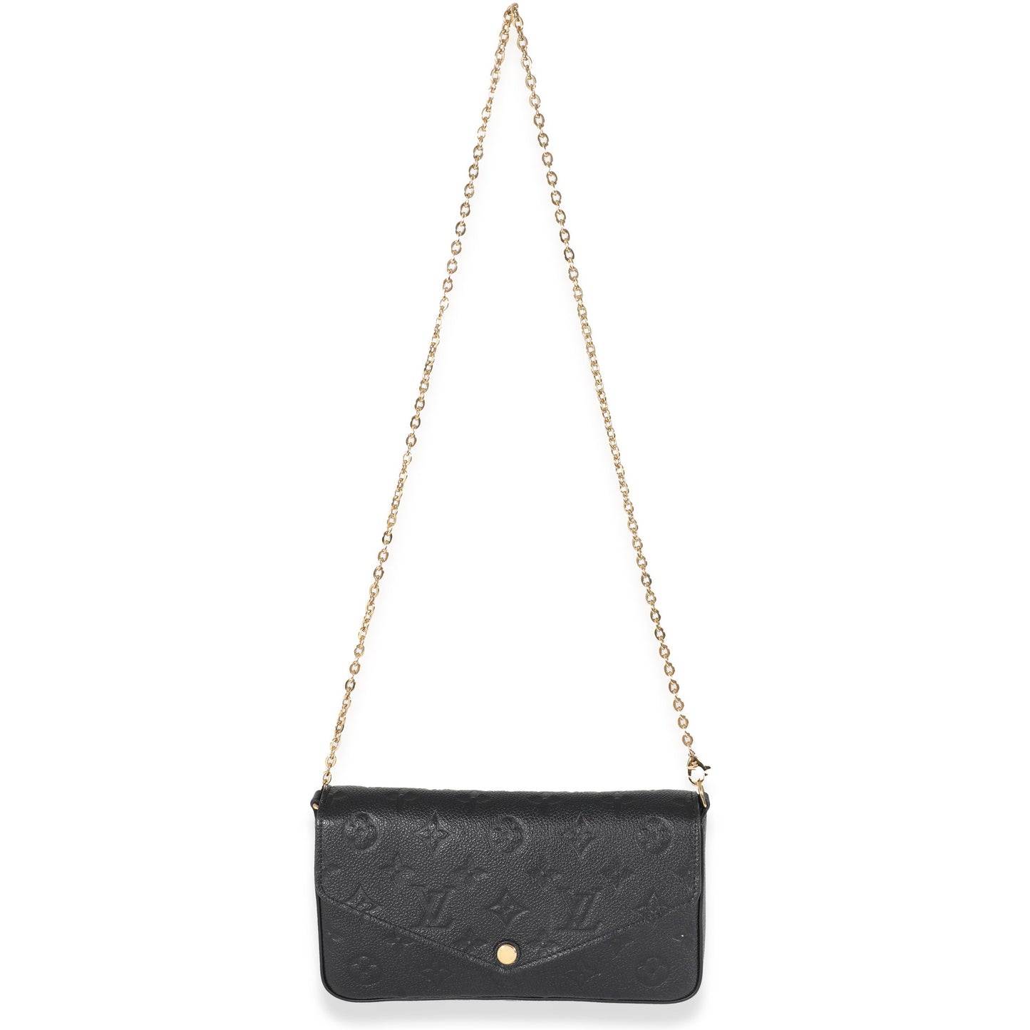 Louis Vuitton  Black Monogram Empreinte Félicie Pochette