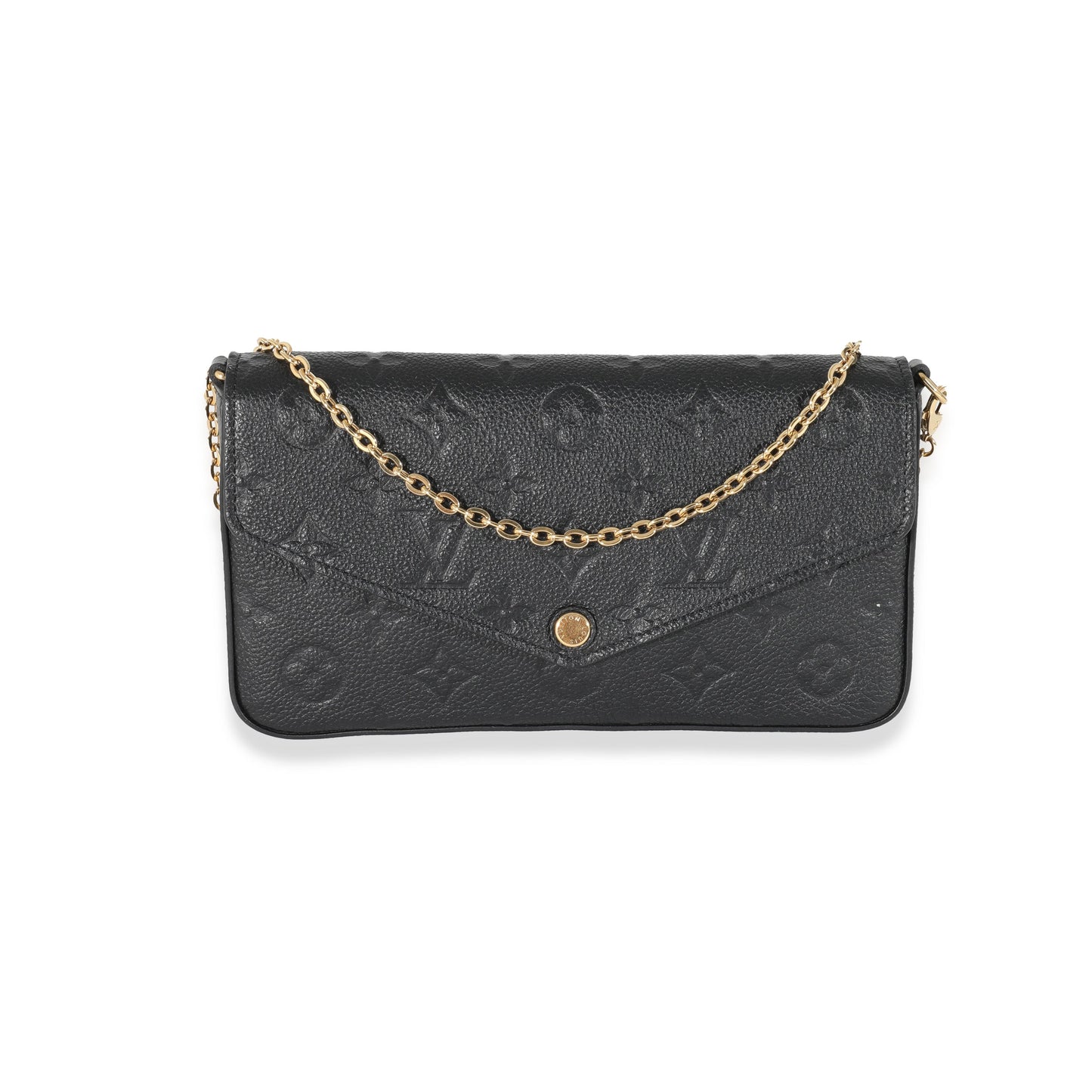 Louis Vuitton  Black Monogram Empreinte Félicie Pochette