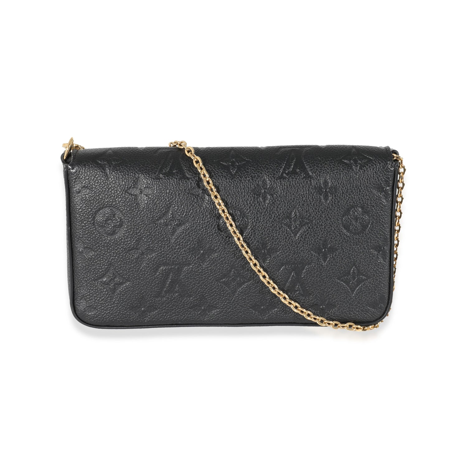 Louis Vuitton  Black Monogram Empreinte Félicie Pochette