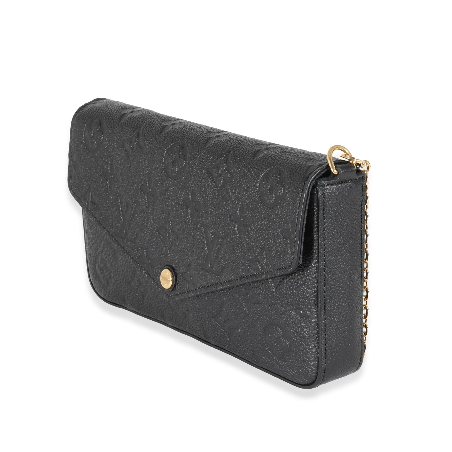 Louis Vuitton  Black Monogram Empreinte Félicie Pochette