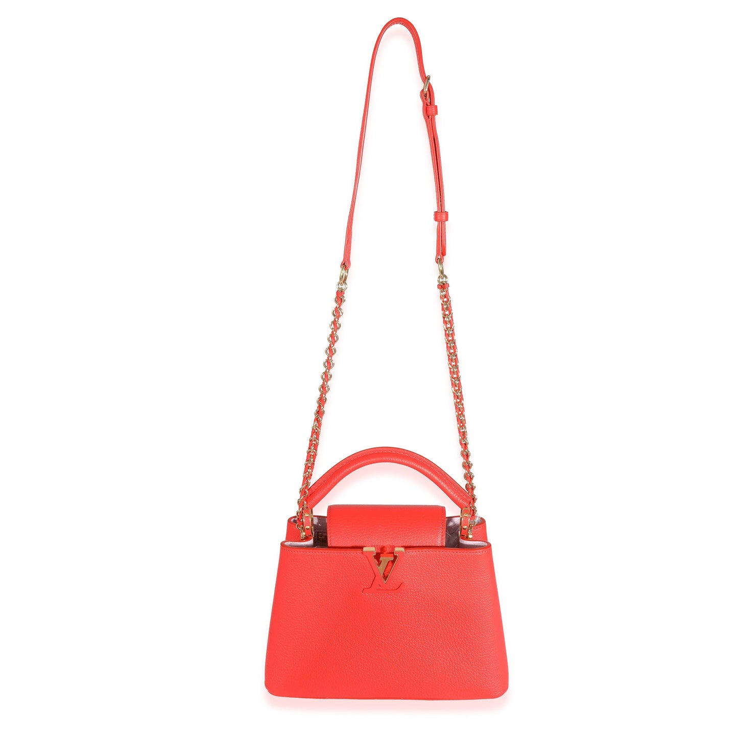 Louis Vuitton  Tonic Orange Taurillon Capucines BB