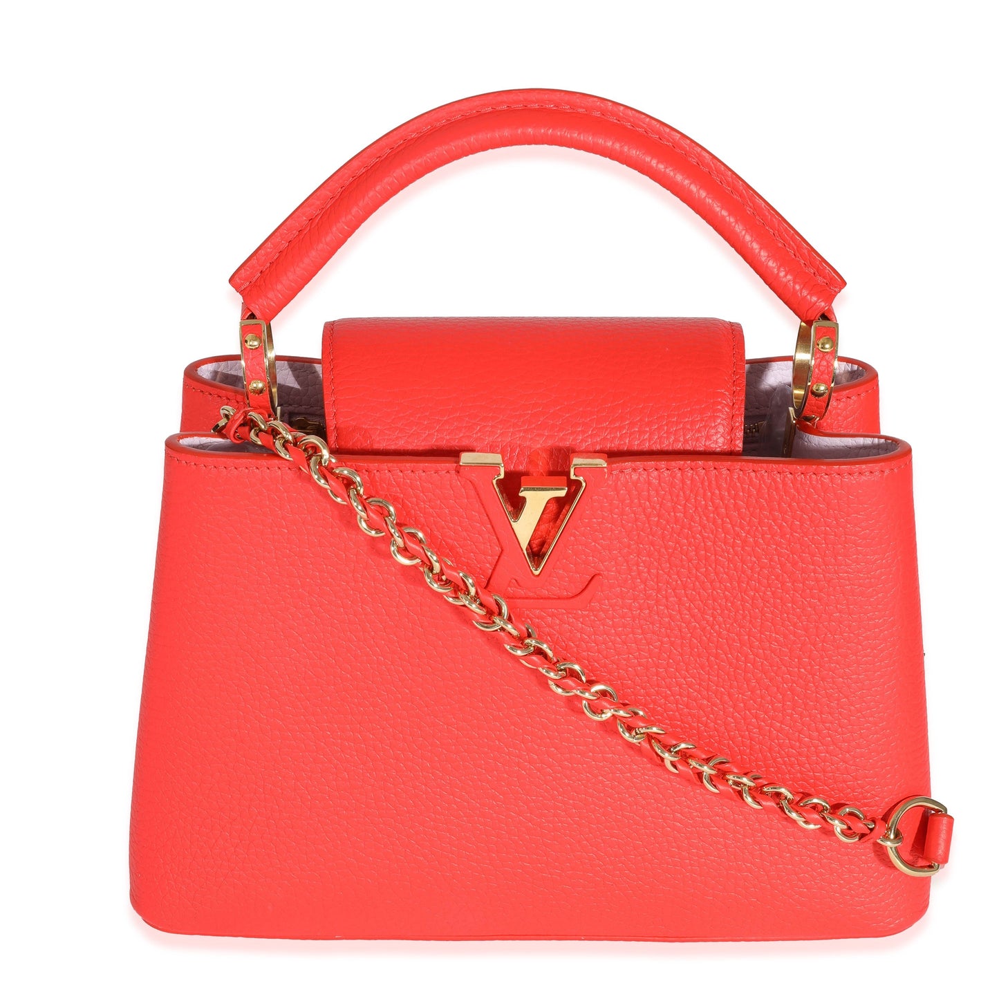 Louis Vuitton  Tonic Orange Taurillon Capucines BB