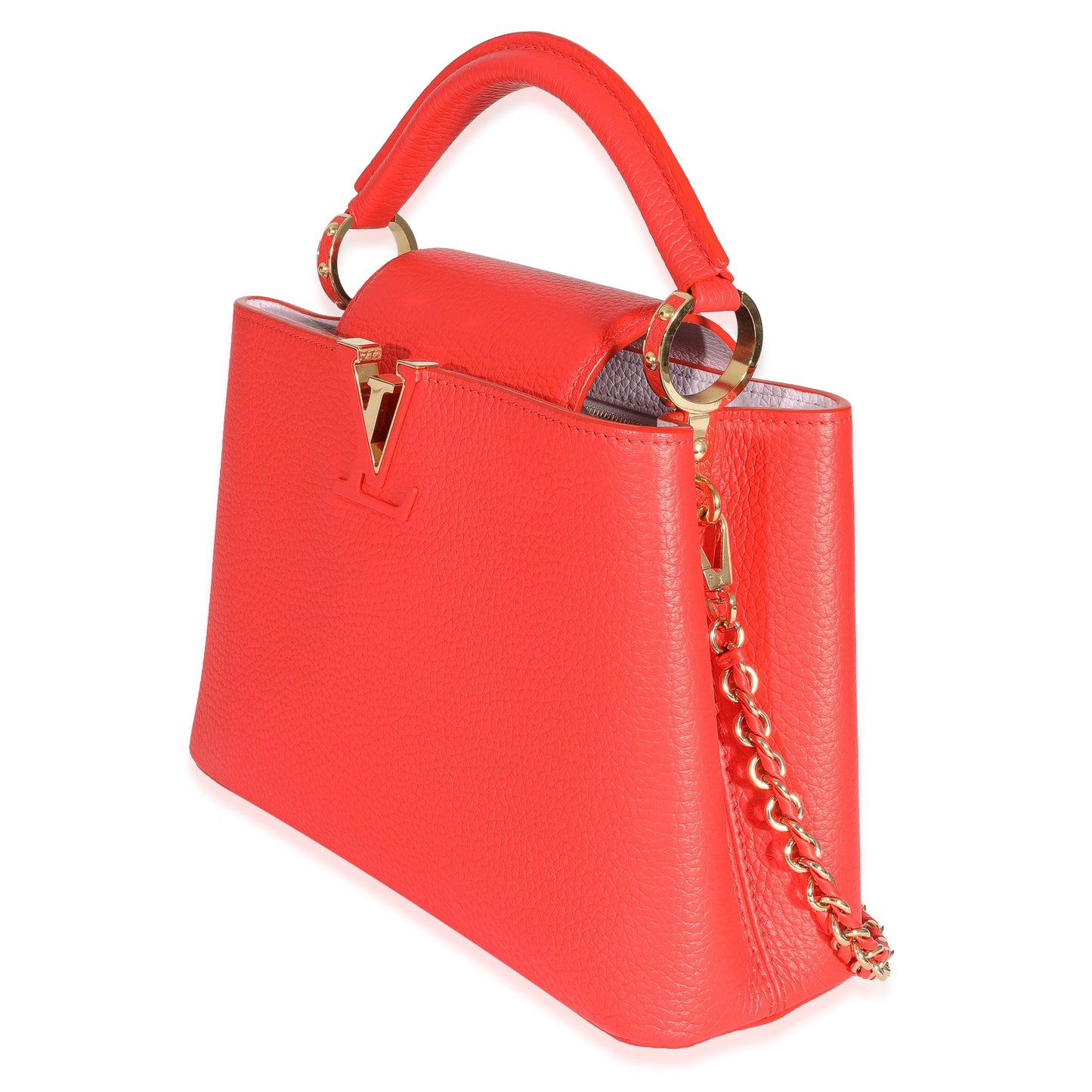 Louis Vuitton  Tonic Orange Taurillon Capucines BB
