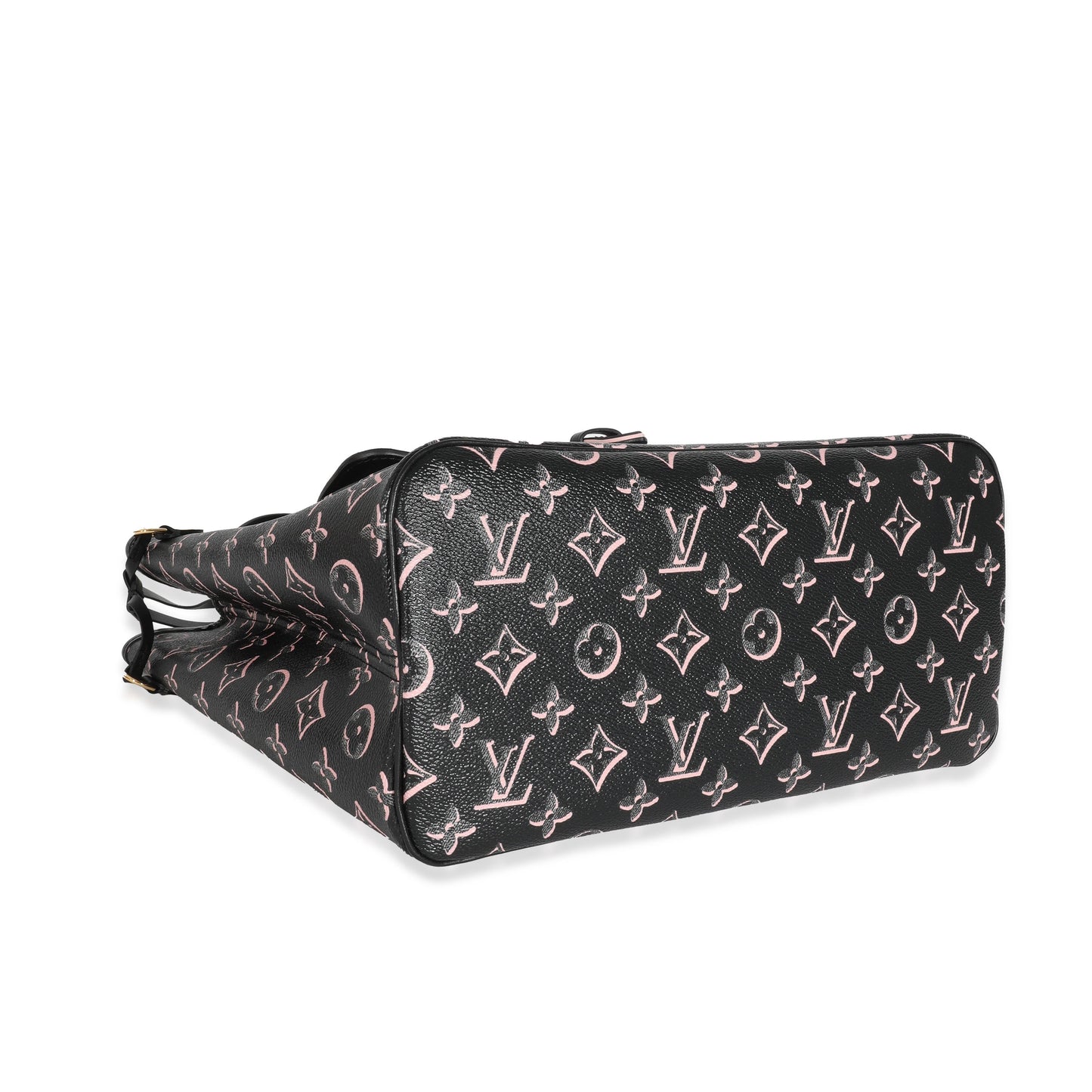 Louis Vuitton  Black Pink Monogram Canvas Fall For You Neverfull MM