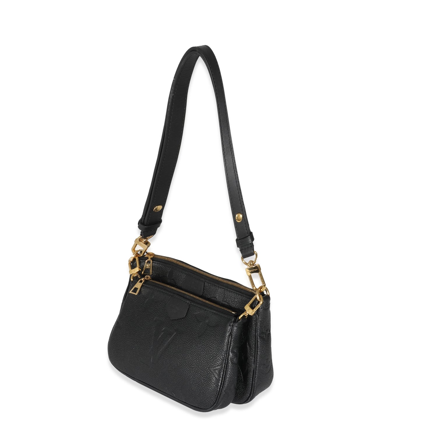 Louis Vuitton  Black Monogram Empreinte Multi Pochette Accessoires