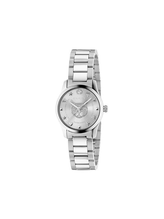 Gucci - G-Timeless watch, 27mm - women - Steel/Silver - One Size - Metallic