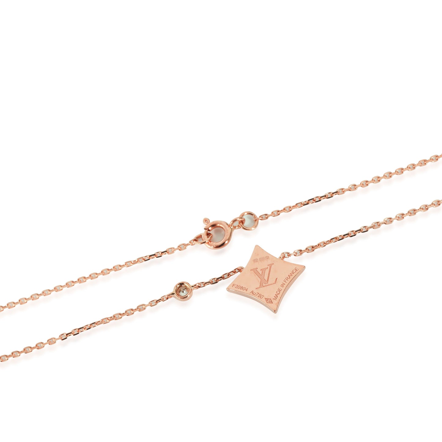 Louis Vuitton  Color Blossom BB Mother Of Pearl Diamond Star Pendant in 18K RG