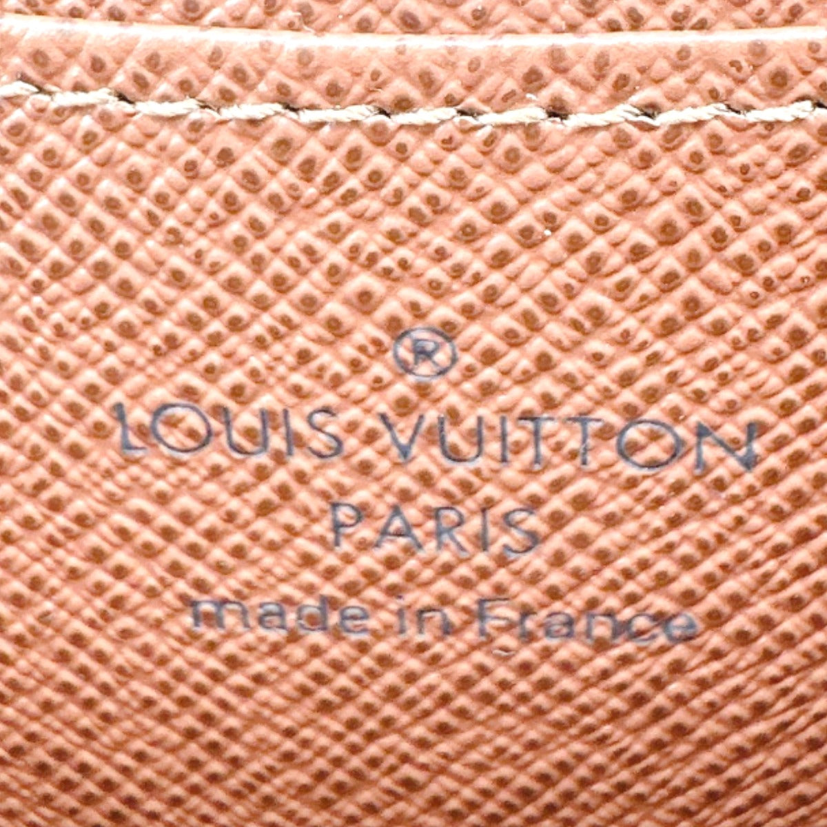 LOUIS VUITTON Coin case M60067 Monogram canvas Brown Coin case Monogram Zip around purse unisex(Unisex)  d