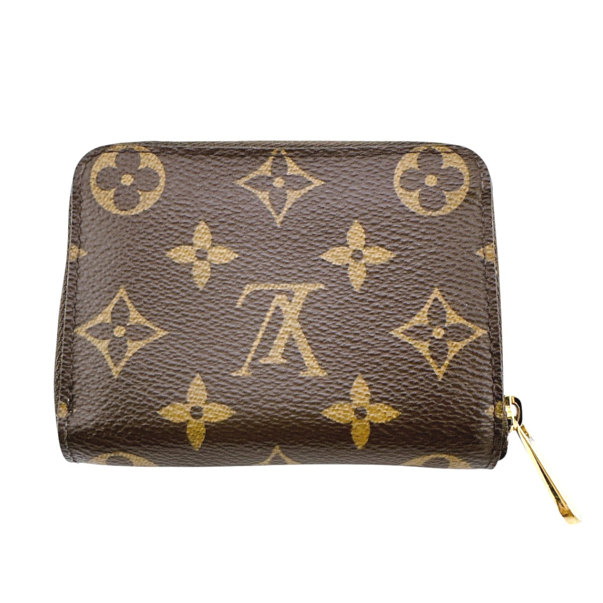 LOUIS VUITTON Coin case M60067 Monogram canvas Brown Coin case Monogram Zip around purse unisex(Unisex)  d