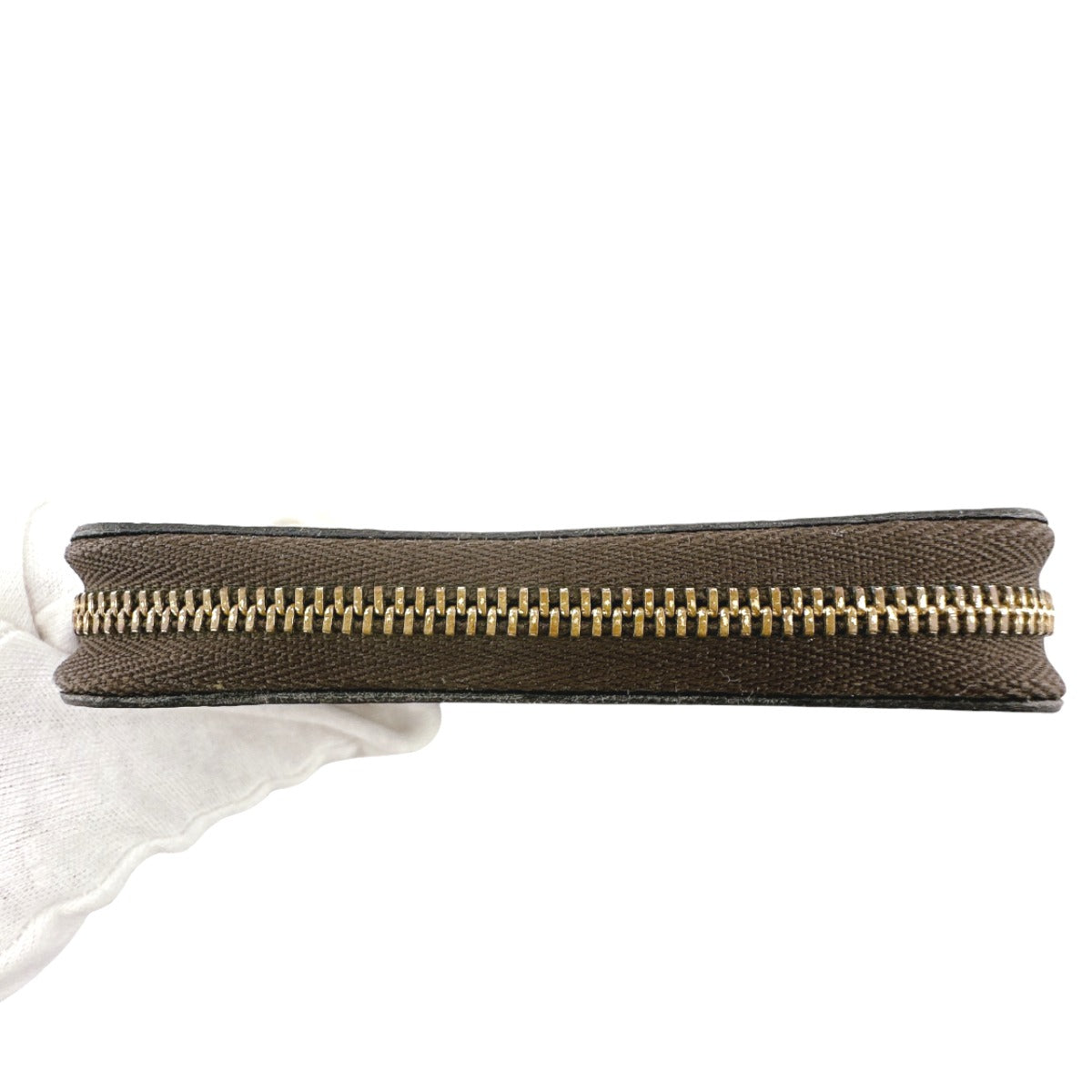 LOUIS VUITTON Coin case M60067 Monogram canvas Brown Coin case Monogram Zip around purse unisex(Unisex)  d