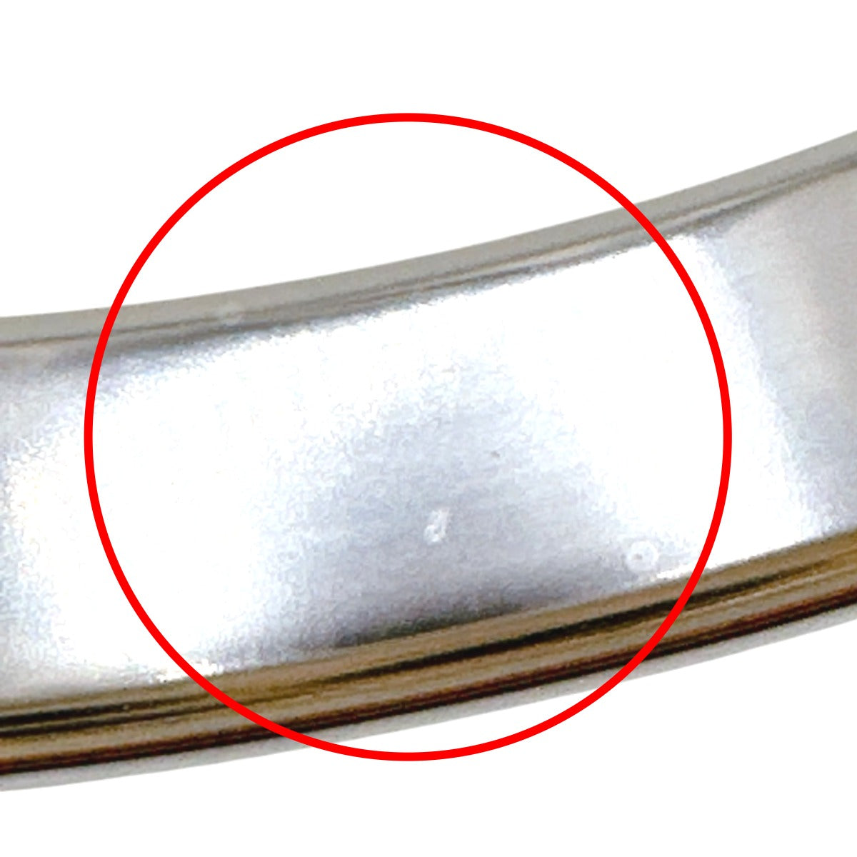 HERMES Bangle metal Silver bracelet Leather Scarlet Fan Olympe unisex(Unisex)  d