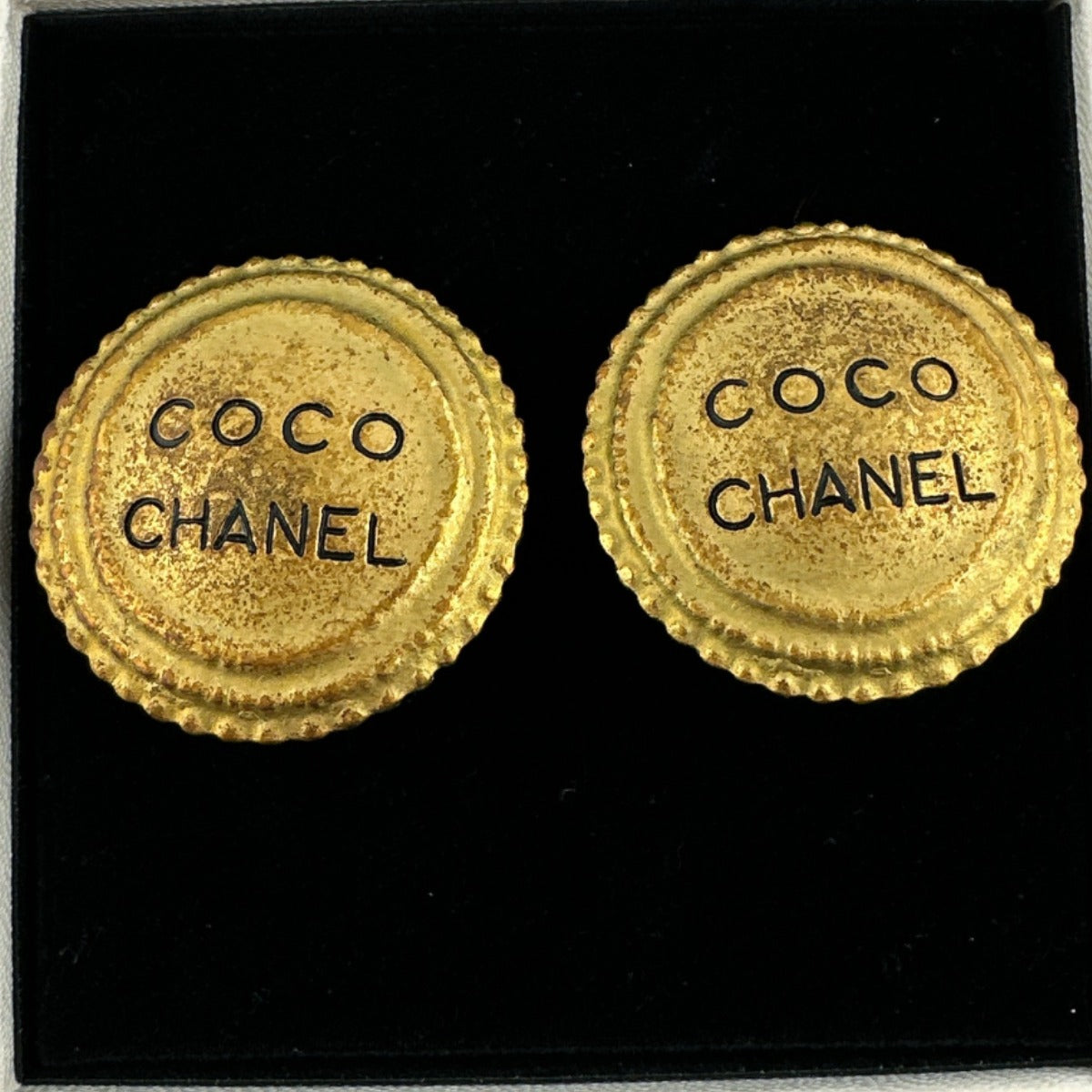 CHANEL Earring metal gold   Circle