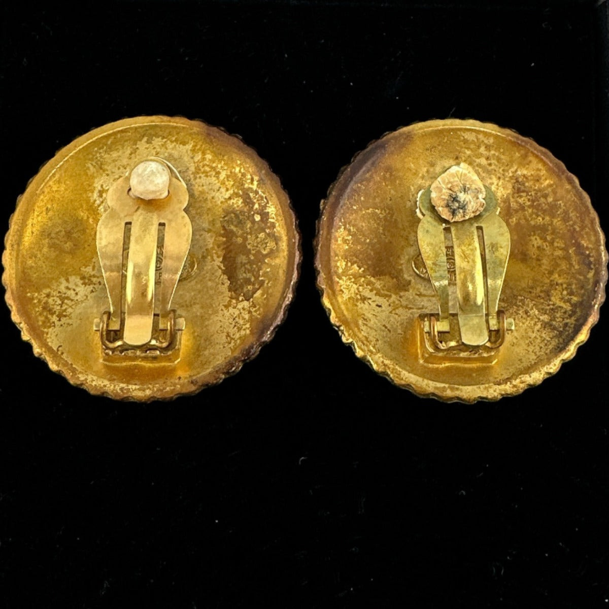 CHANEL Earring metal gold   Circle