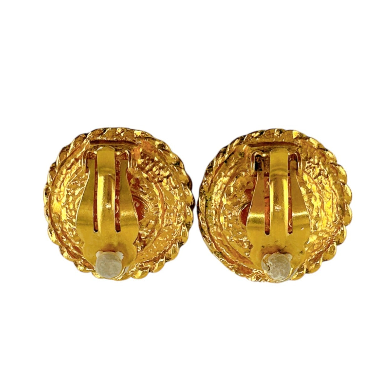 CHANEL Earring Gold Plated, Faux Pearl gold With box