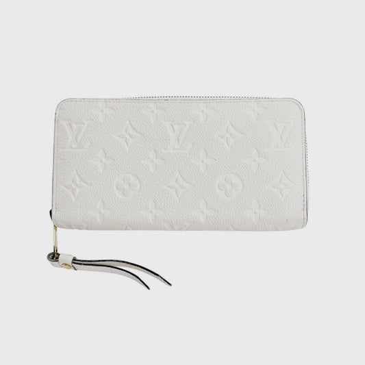 LOUIS VUITTON Long Wallet Purse M93437 Monogram Ann Platt Neige Zip Around Monogram Portefeuille Scullet Ron unisex(Unisex)