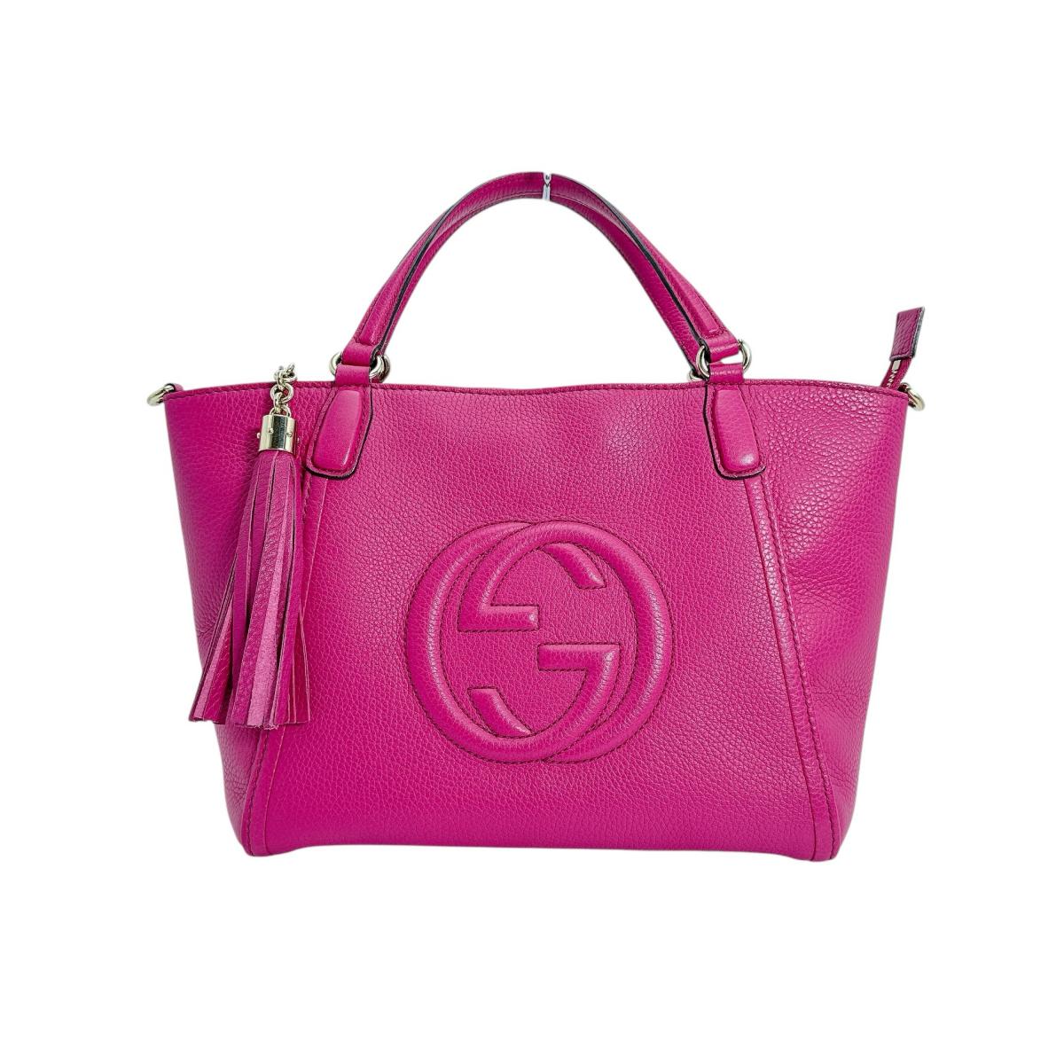 GUCCI Handbag 369176 leather Calf Pink Handbag 2WAY bag Women
