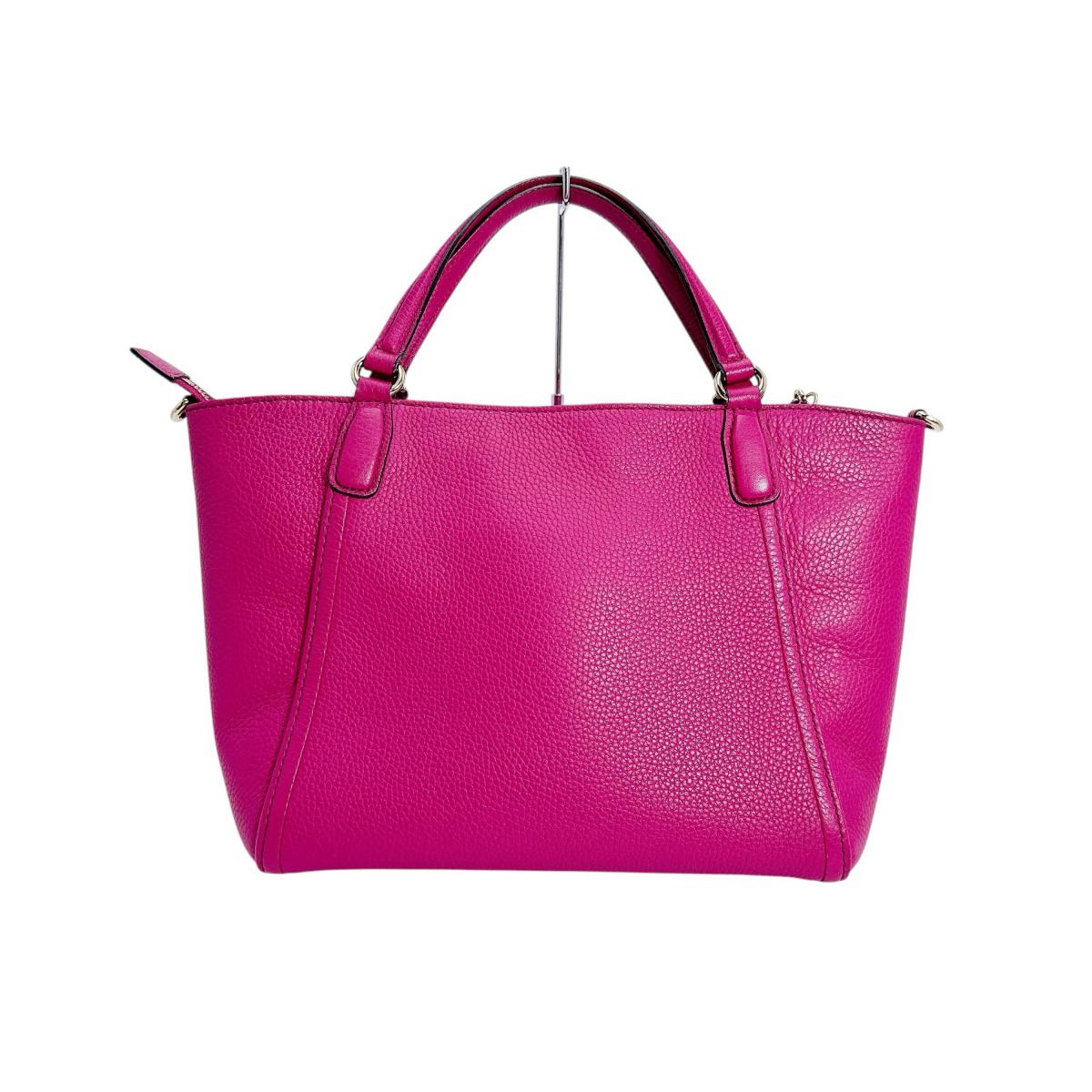 GUCCI Handbag 369176 leather Calf Pink Handbag 2WAY bag Women