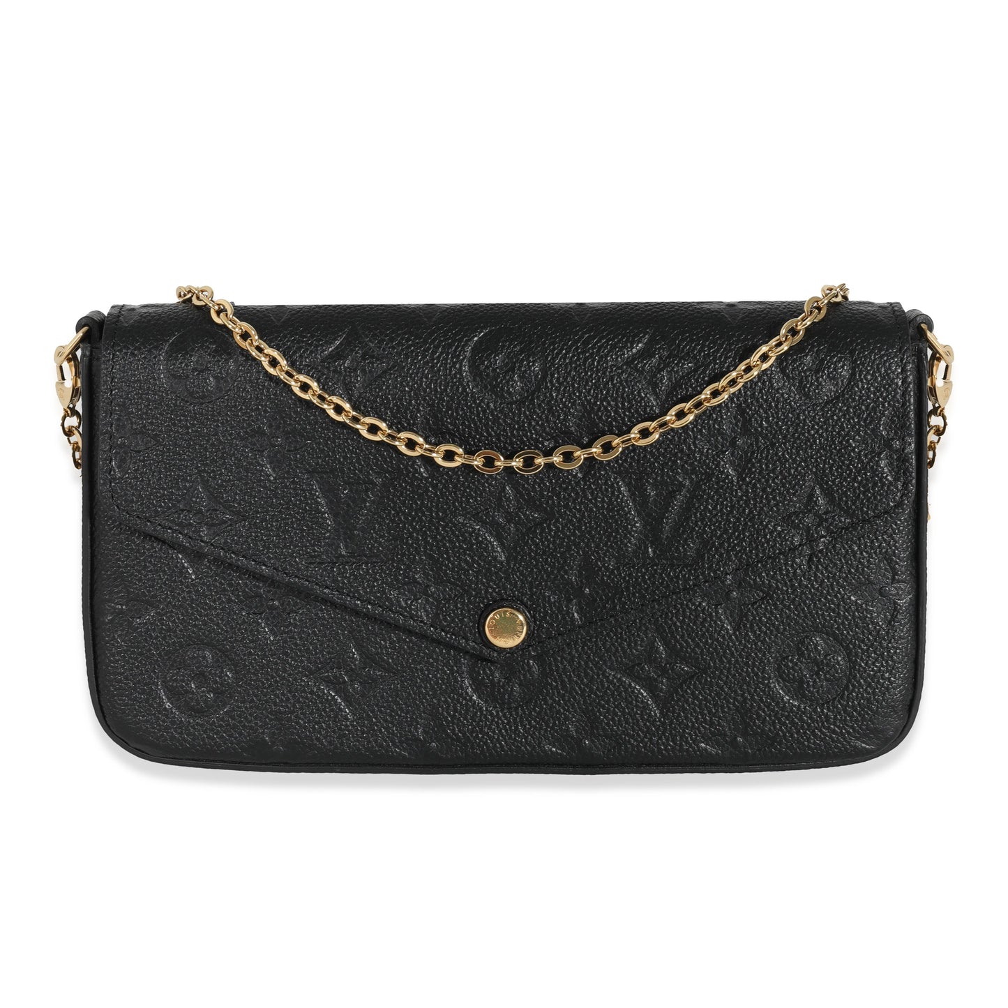 Louis Vuitton  Black Monogram Empreinte Félicie Pochette