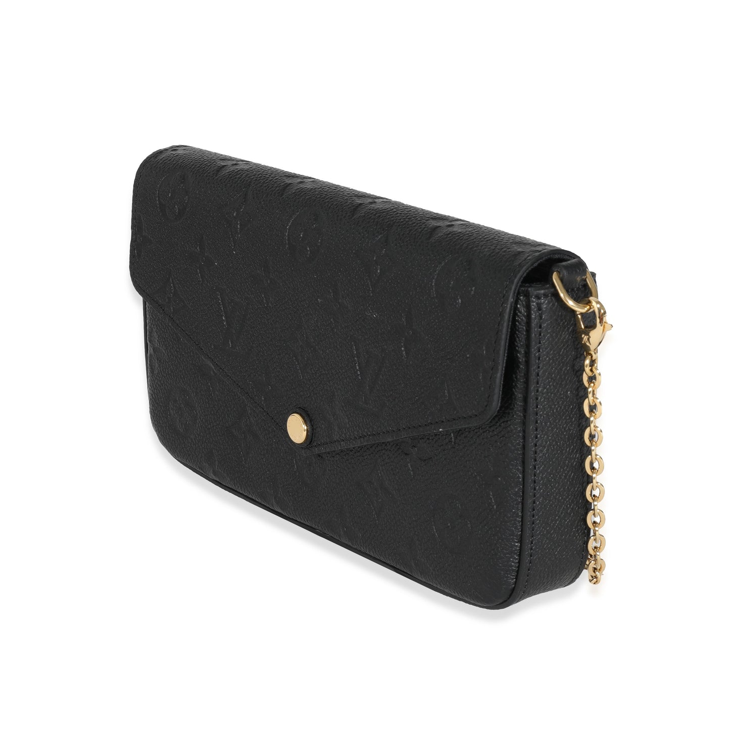 Louis Vuitton  Black Monogram Empreinte Félicie Pochette