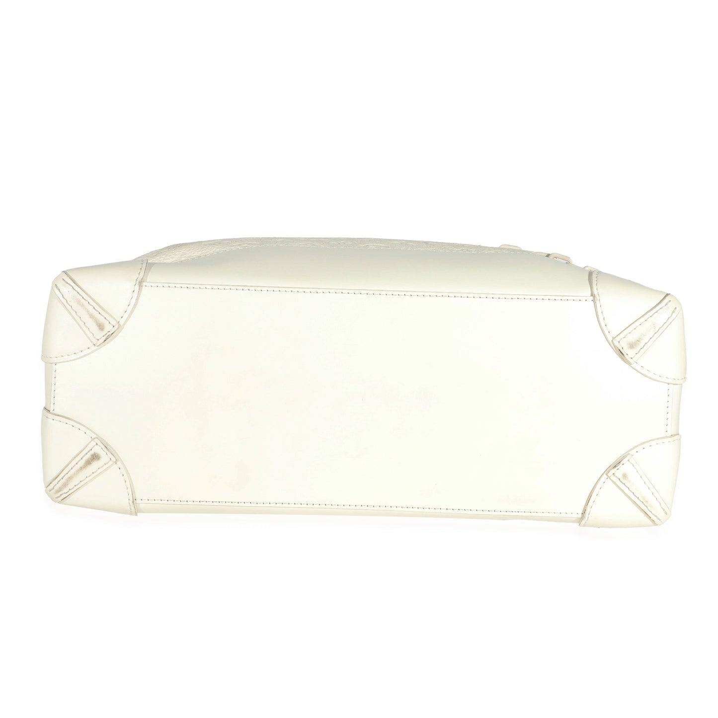 Louis Vuitton  White Monogram Taurillon Leather Steamer PM
