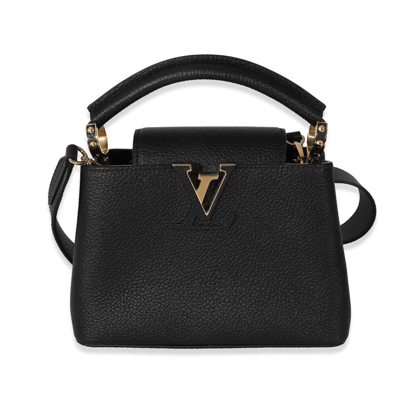Louis Vuitton  Black Taurillon Mini Capucines