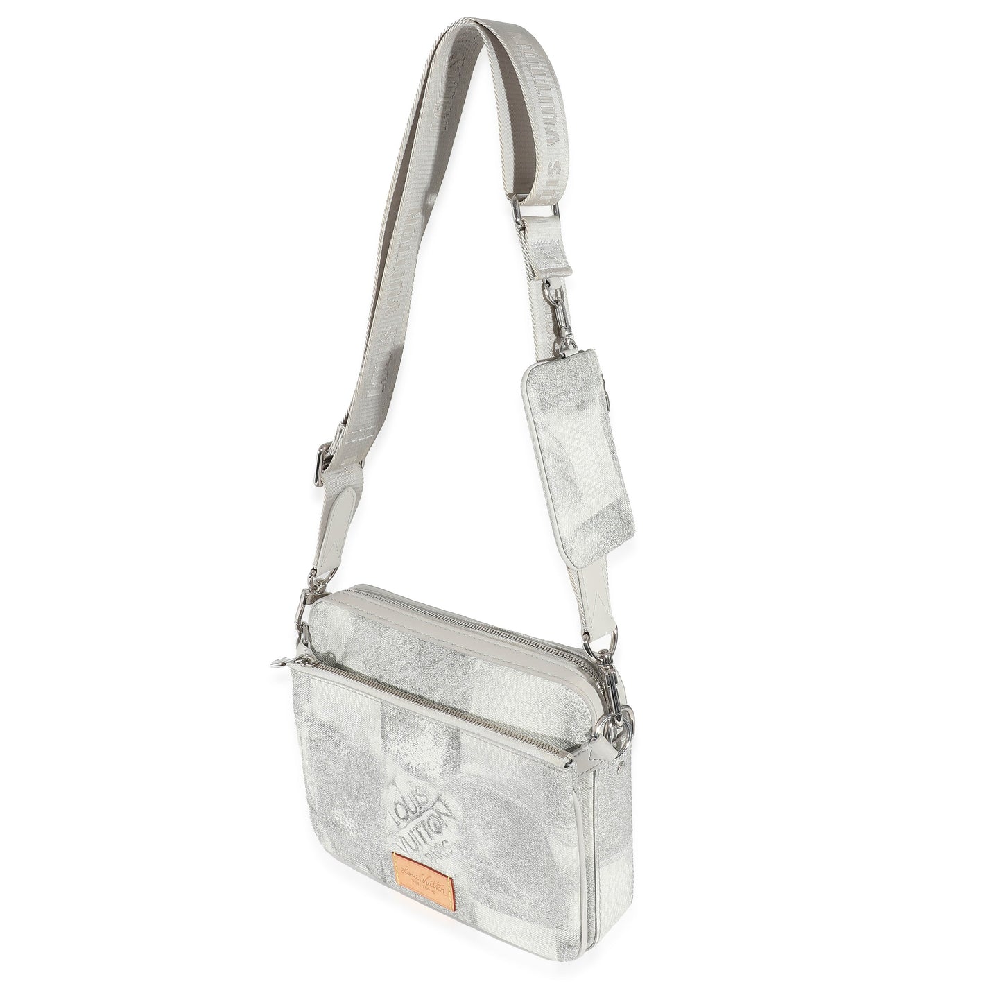 Louis Vuitton  Stone Gray Damier Salt Canvas Trio Messenger