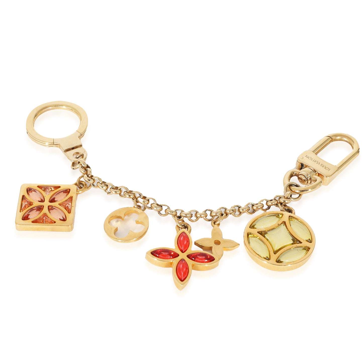 Louis Vuitton  Gold Metal Ice Flower Bag Charm