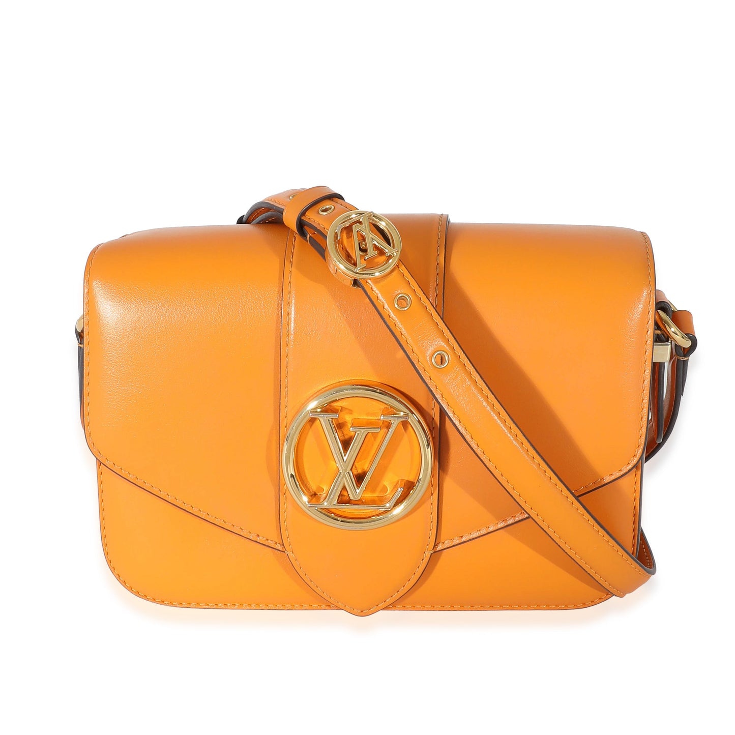 Louis Vuitton  Summer Gold Smooth Calfskin Pont 9