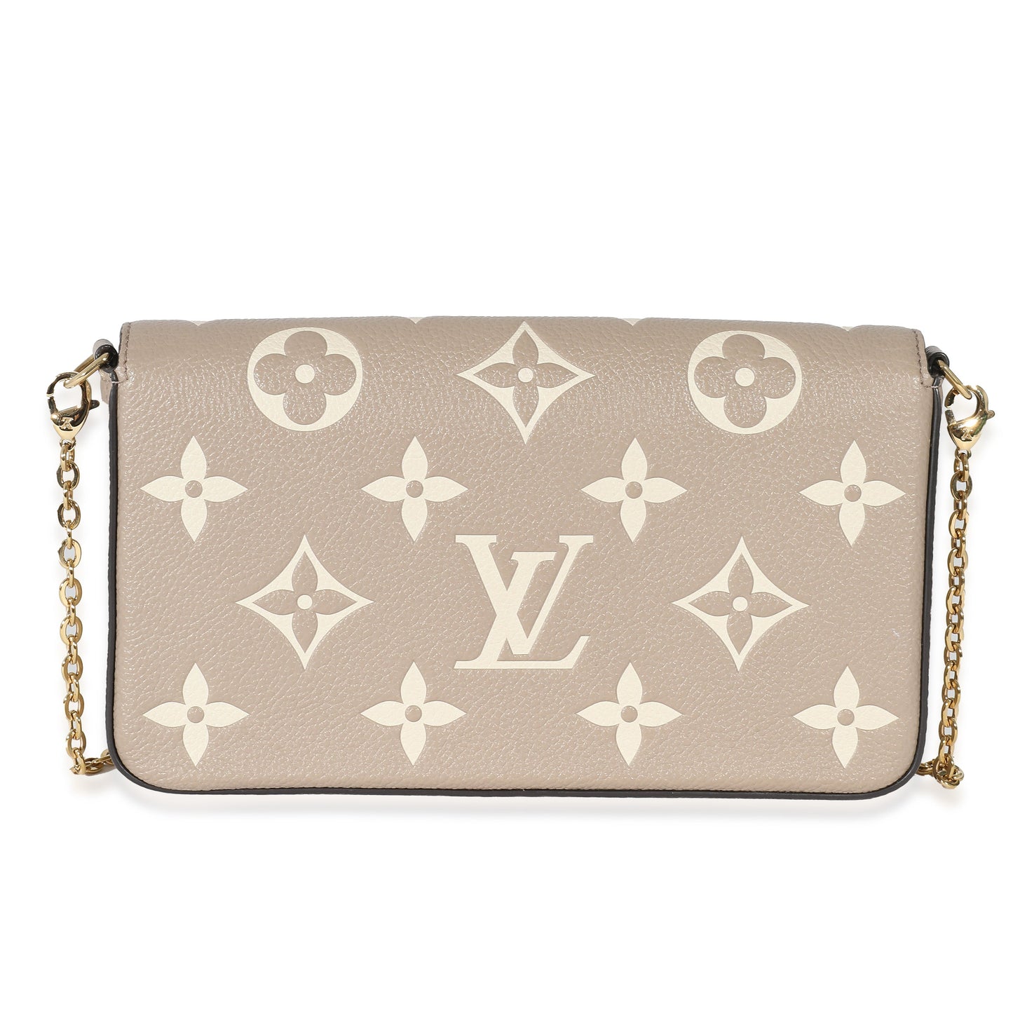 Louis Vuitton  Tourterelle Creme Empreinte Monogram Giant Félicie Pochette