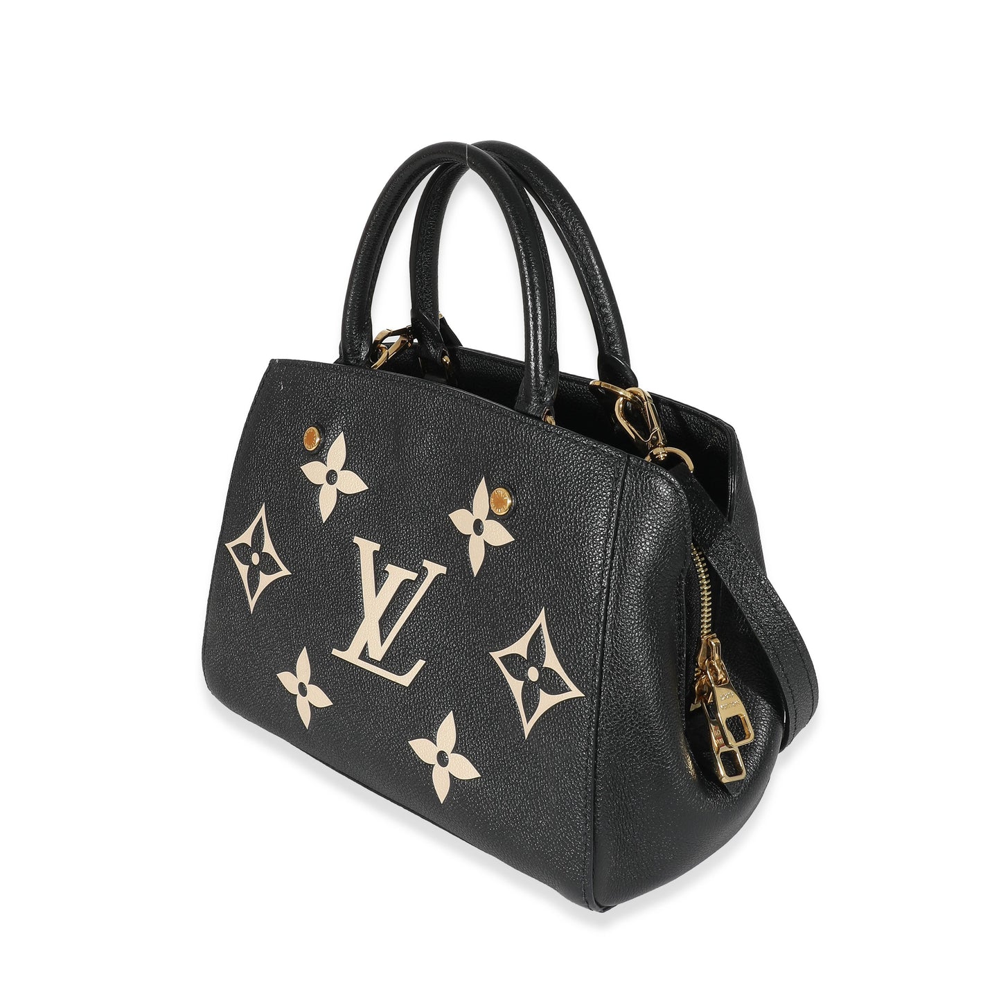 Louis Vuitton  Black Beige Monogram Empreinte Montaigne BB
