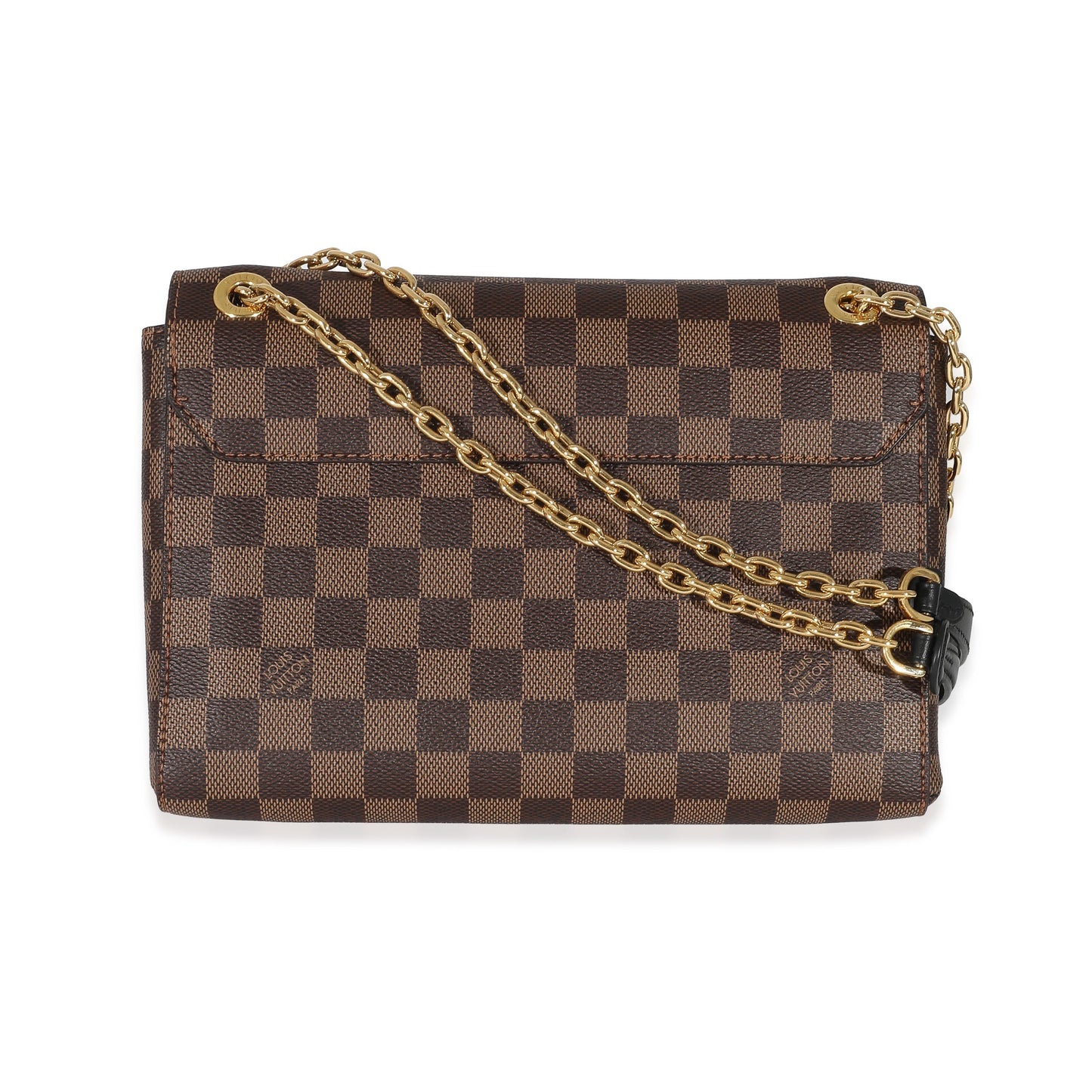 Louis Vuitton  Black Taurillon Damier Ebene Canvas Vavin PM