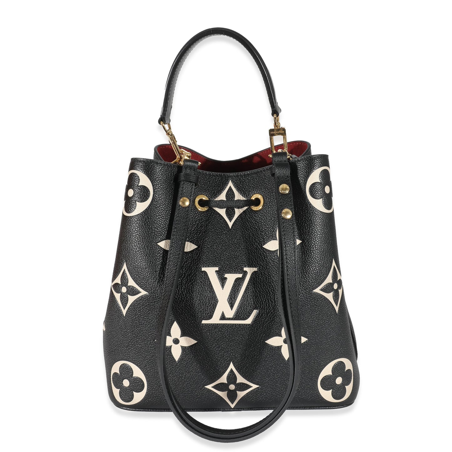 Louis Vuitton  Black Beige Monogram Empreinte NéoNoé MM
