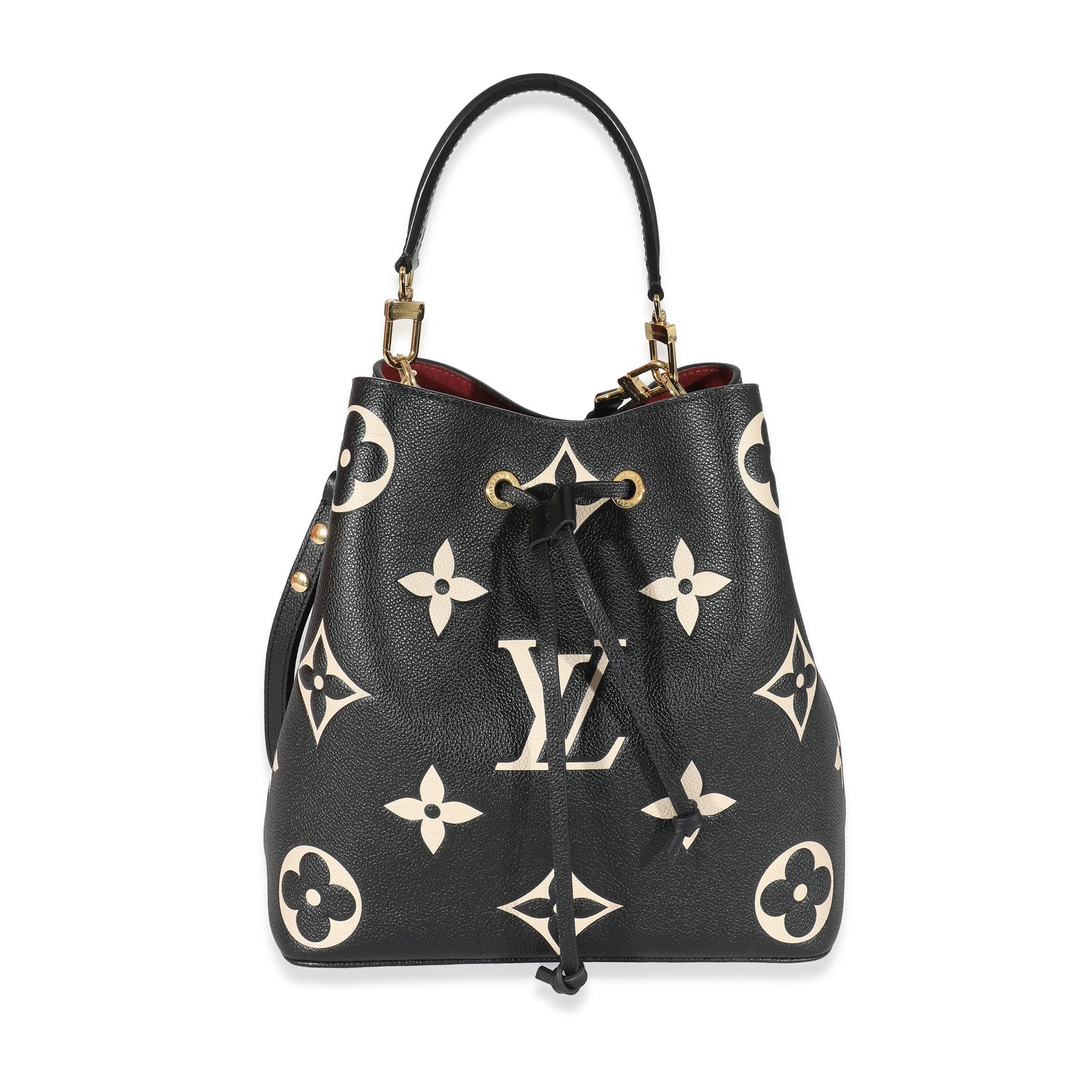 Louis Vuitton  Black Beige Monogram Empreinte NéoNoé MM