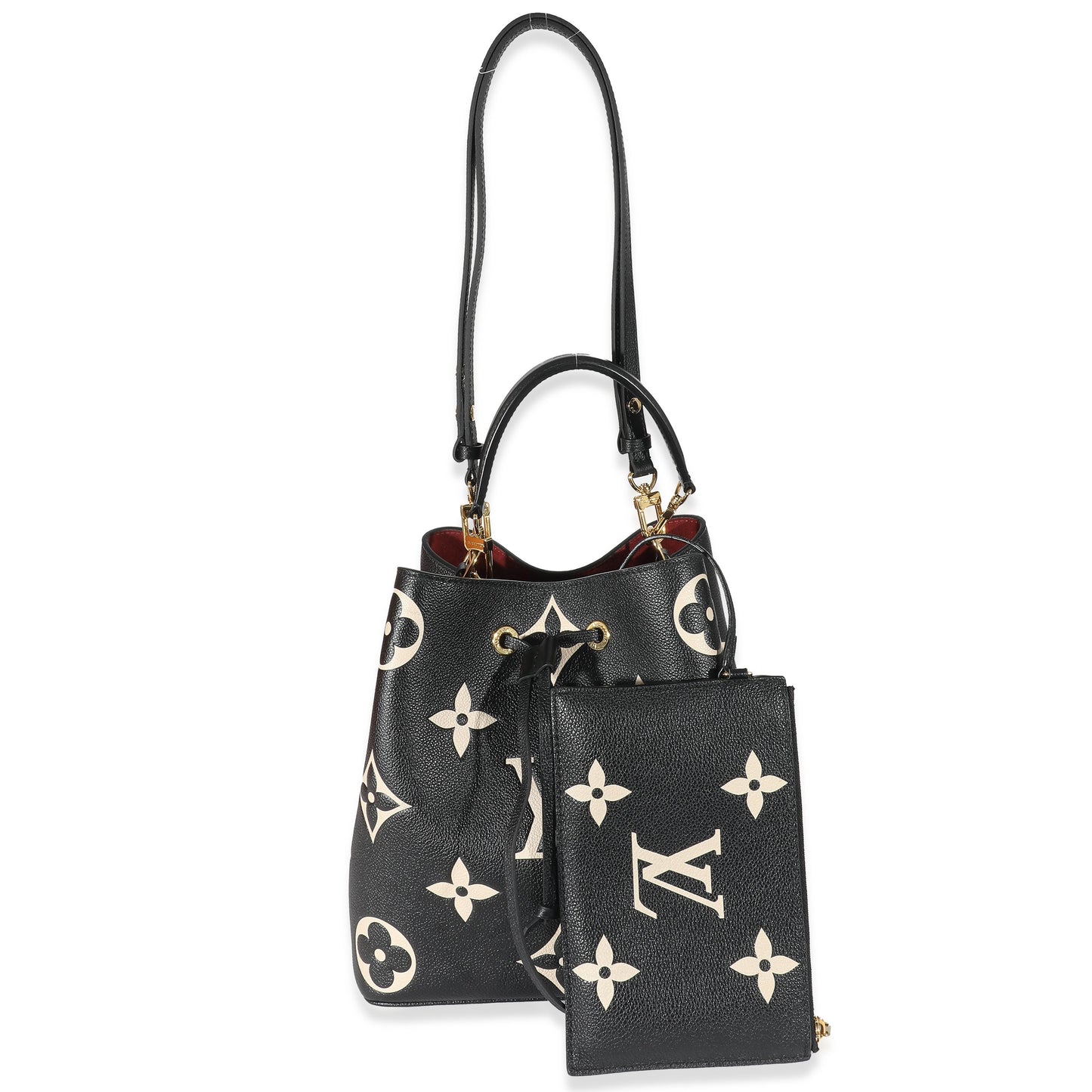 Louis Vuitton  Black Beige Monogram Empreinte NéoNoé MM
