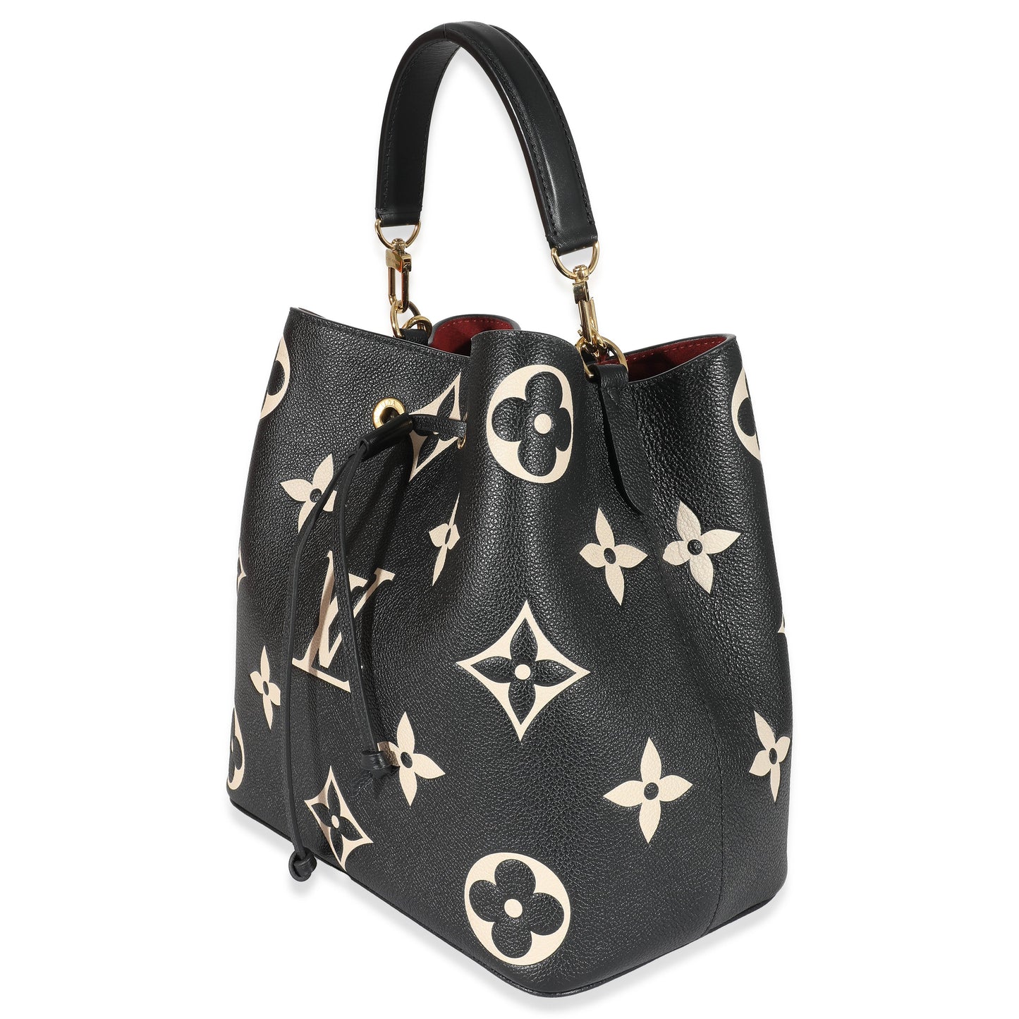 Louis Vuitton  Black Beige Monogram Empreinte NéoNoé MM