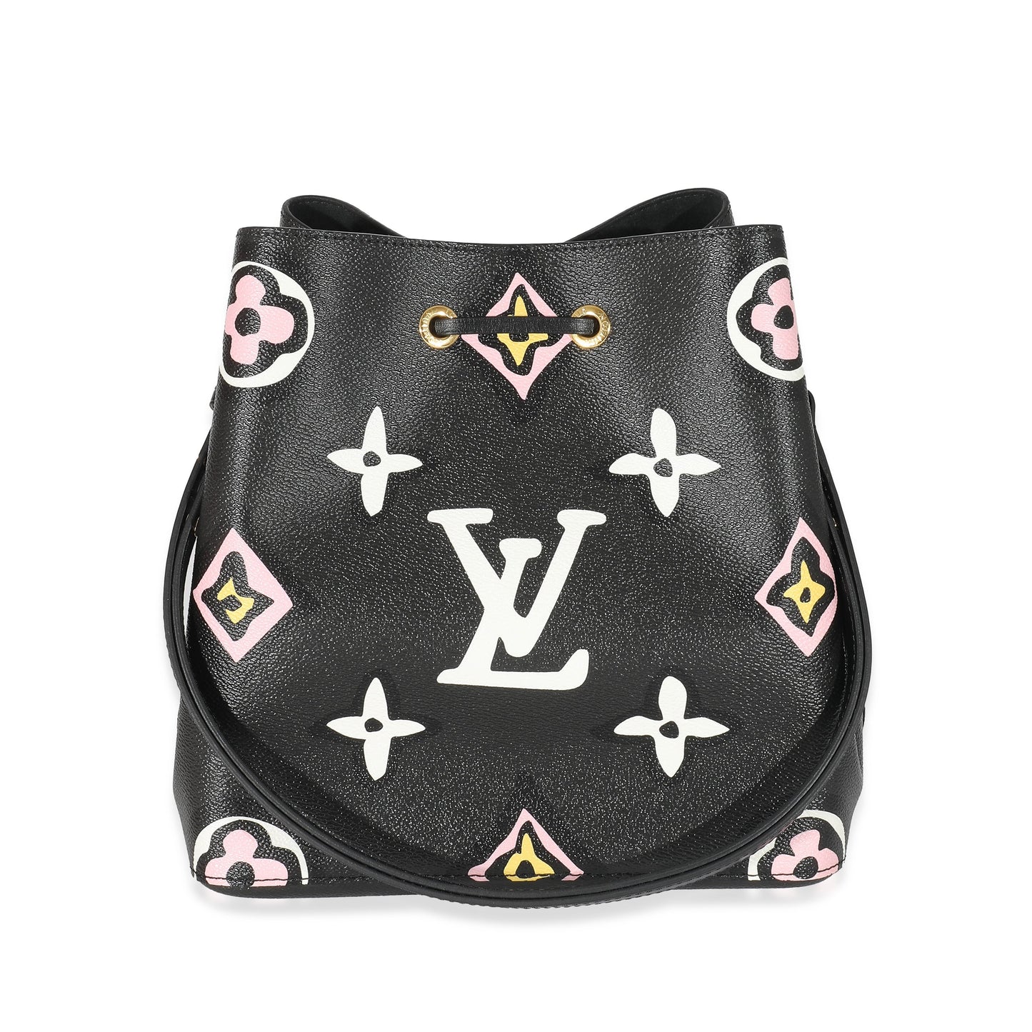 Louis Vuitton  Black Monogram Giant Wild At Heart Canvas NéoNoé MM