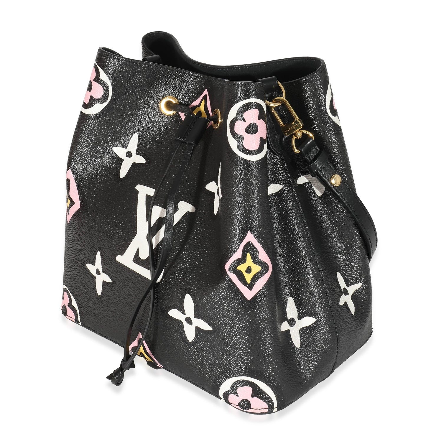 Louis Vuitton  Black Monogram Giant Wild At Heart Canvas NéoNoé MM