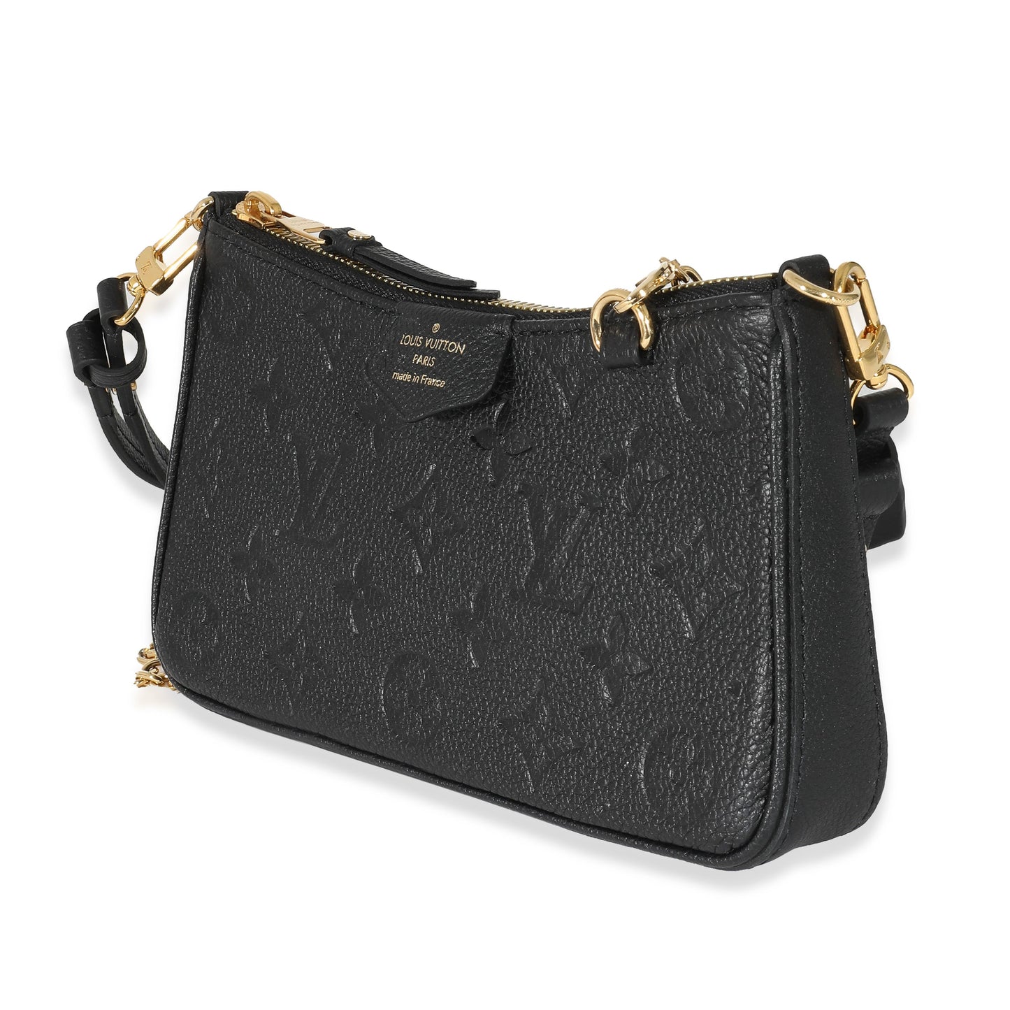 Louis Vuitton  Black Empreinte Easy Pouch On Strap