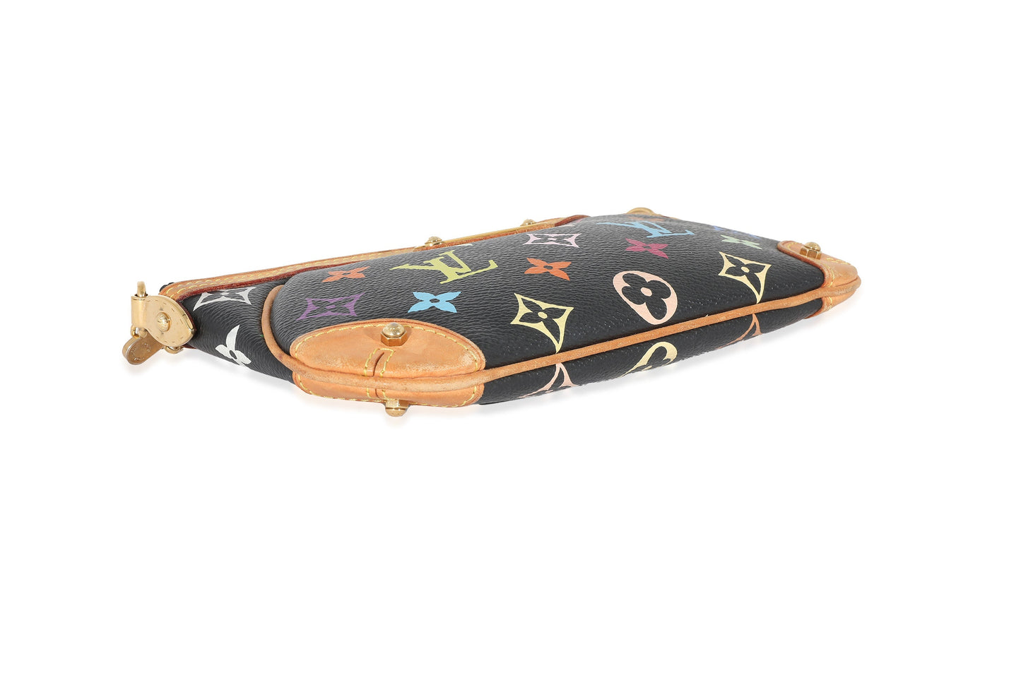 Louis Vuitton  x Takashi Murakami Black Multicolor Canvas Milla Pochette